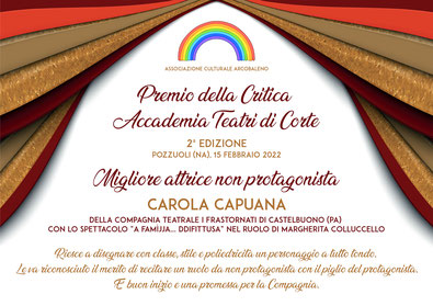 migliore attrice non protagonista carola capuana